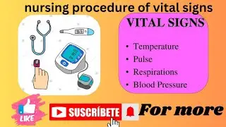 Nursing Procedure of Vital Sign||@Notes place