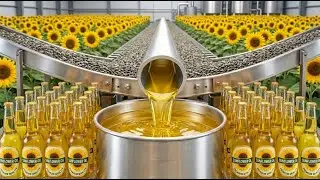 Inside the Factory: The Secret Behind Those Premium Bottles of Sunflower Oil (Full Process)