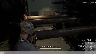 Unusual hiding spot on a pipe in Sosnovka military base (using a bicycle) [ PUBG ]