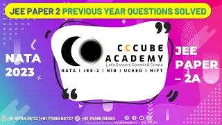 NATA 2023 | JEE PAPER 2A | PREVIOUS YEAR QUESTION PAPER SOLVED | ARCHITECTURE AWARENESS I