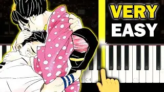 Akaza's Love Theme - Demon Slayer Infinity Castle OST - VERY EASY Piano tutorial