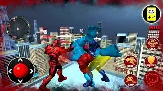 Monster super hero superhero city robots battle 3d
