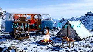 Relaxing Folk Instrumental for the Open Wilderness | Winter Road Wanderlust 🚐