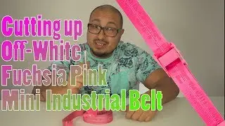 How to cut up the Off-White Fuchsia Mini Industrial Belt