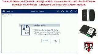 The Lock50 ALM Defender Alarm and Central Locking Module key copy via dump SW15 Free update