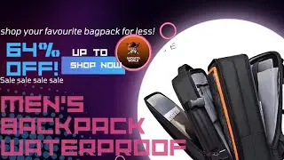 &ldquo;Best Men&rsquo;s Waterproof Backpack 17.3&rdquo; Laptop Bag | Large Travel & Hiking Bag | BANGE Backpack Sale&rdquo;