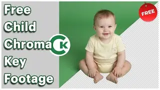 Free Child Chroma Key Footage | Baby Green Screen Video