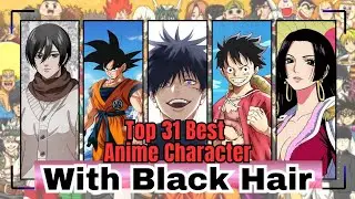 Top 31 Best Anime Characters With Black Hair #anime #animeedit #madara #deathnote  #viral