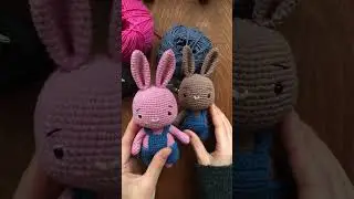 Cute baby bunny toys Handmade knitting #handmade #amigurumi #baby #toys #bunny
