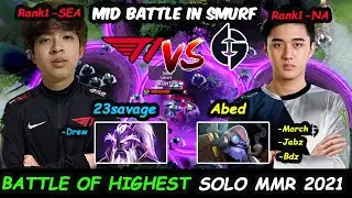 Abed vs 23savage FIRST BATTLE in 2021 - MIDLANE No problem For 12K MMR