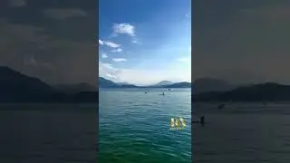 Walking in Zug Lake Switzerland