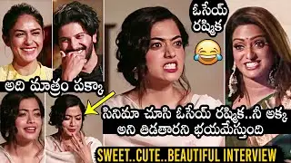 Rashmika Mandanna, Dulquer Salmaan, Mrunal, Sumanth Hilarious Interaction With Udaya Bhanu | DC