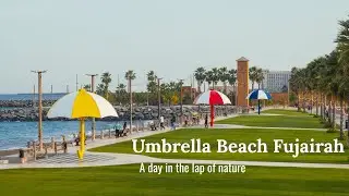 Umbrella beach Fujairah l Must visit place in the UAE