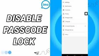 How To Disable Passcode Lock On Imo App