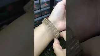 CODE: CB3449 Titanium Rutilated Quartz (Jarum Mas Tebal) Bracelet 18cm