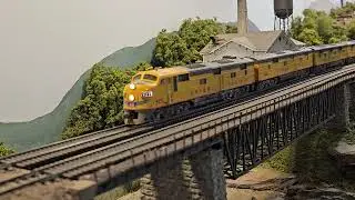 Великолепная модульная железная дорога HO от Four County Society of Model Engineers