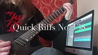 Quick Riffs No. 138 | 7 String Drop A | Testing MDL Tone Ultimate Heavy Drums