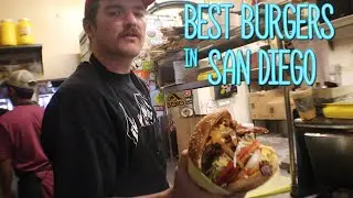 San Diego food tour!! AMAZING BURGERS in Hodad's Ocean Beach..