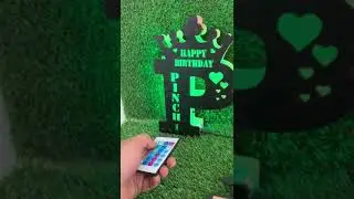 Happy Birthday Wooden Frame With Name