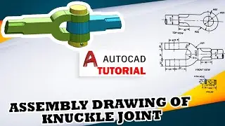 Knuckle joint | #Autocad | Tutorial Hindi
