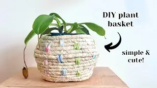 Plant basket DIY 🪴 simple & cute!