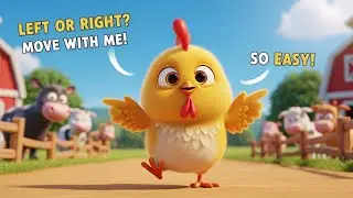 This Little Chicken Teaches Left and Right 🐔⬅️➡️ Kids Learn Fast!