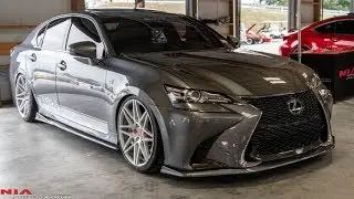 Lexus GS 2016 With the full NIA Splitter lip body kit. In nebula gray.