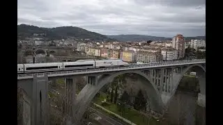 El viaje inaugural del AVE a Ourense en 3 minutos