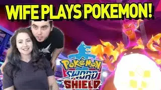 My WIFE battles LEON in Pokemon Sword and Shield!