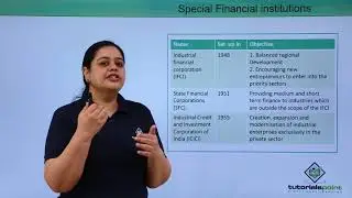 Class 11th &ndash; Special Financial Institutions | Business studies | Tutorials Point