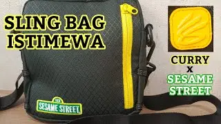UNBOXING & REVIEW :  UNDER ARMOUR SLING BAG CURRY x SESAME STREET