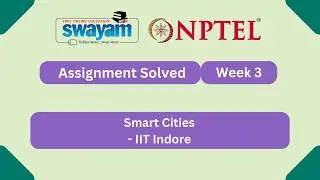 Smart Cities Week 3 | NPTEL ANSWERS 2026 #nptel2026 #myswayam #nptel #nptelexam