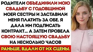 Родители объединили мою свадьбу с годовщиной сестры — и использовали моё имя, чтобы оплатить с