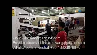 China auto flexo printer slotter die cutter stacker