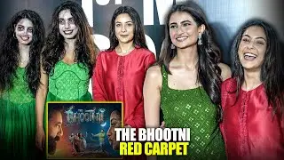 Queen Vibes! Shehnaaz Gill Slays in Red at The Bhootnii Premiere! 👑❤️