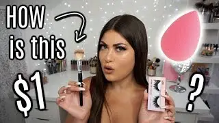 FULL FACE OF $1 MAKEUP! 💸 Too Good To Be True??