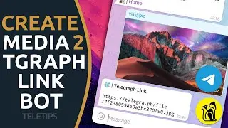 How To Create Media To Telegraph Link Converter Bot Tutorial | Works Also In Groups | Full Tutorial