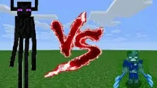 ultra Drowned vs ender colossus in minecraft pe
