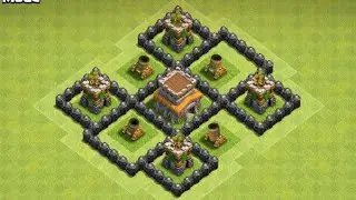 Townhall 8 Defensive Base Farming with replay | Coc th8 best base 2018