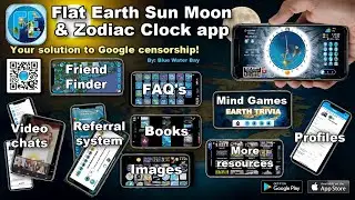 The Flat Earth Sun, Moon and Zodiac Clock app! -  June 2023 NEW