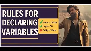 Rules for declaring variables in python.. #python ,#pythonprogramming ,#coding , #ai  ,#btech, #job