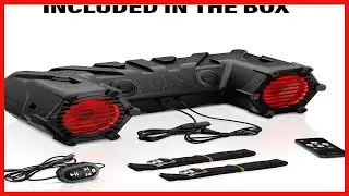 ATV95LRGB Bluetooth Speaker with LED Lightbar and Weatherproof Design