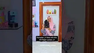 Spreading the light of Ramadan with this beautiful DIY #diy #paper #lantern ##ramadan #viralshort