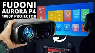 FUDONI Aurora P4 REVIEW: The First Projector with LED Strip!