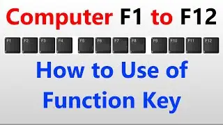F1 to F12 | function keys | Computer Update Gyan