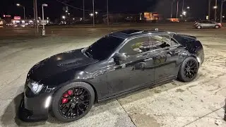 CALM NIGHT TIME POV IN MY SUPERCHARGED CHRYSLER 300C 