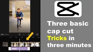 Three video editing tricks on cap cut app in three minutes  #capcut #editing #tricks