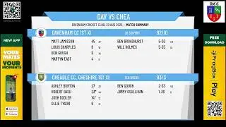 Davenham CC 1st XI v Cheadle CC, Cheshire 1st XI
