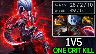Crazy Monster One Crit Kill &ndash; Phantom Assassin 28 Kills Boss Dota 2