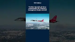 Turkish, Spanish air force commanders fly T&uuml;rkiye&rsquo;s H&uuml;rjet aircraft